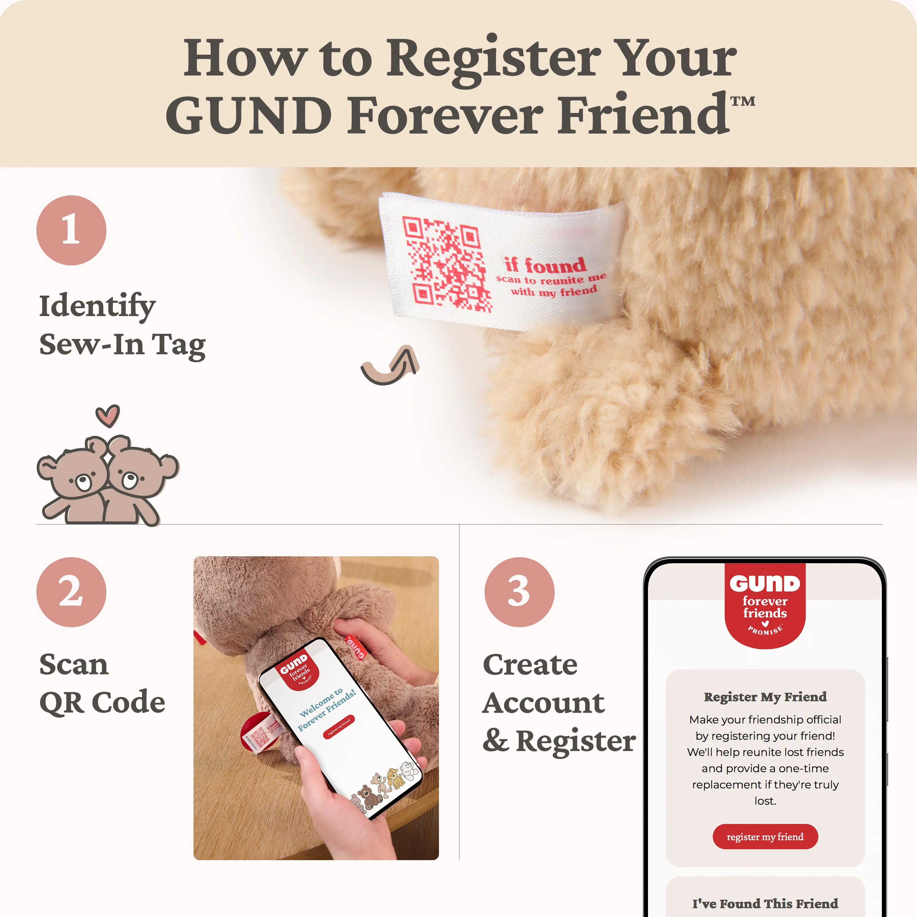 GUND Forever Friends Promise: Kai Bear - Image 8
